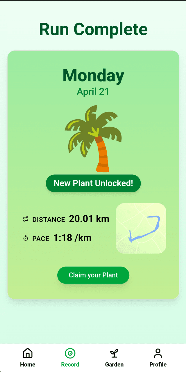 RunandGrow App Screenshot 2